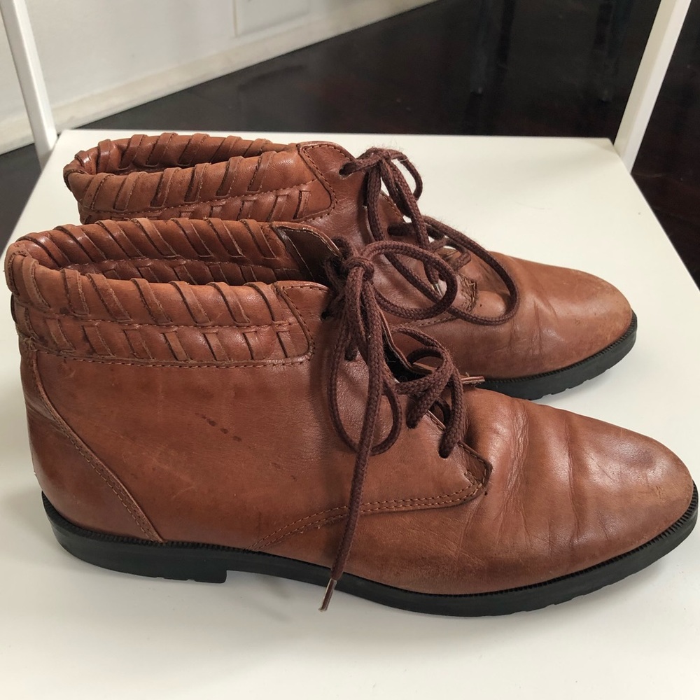 Vintage brown leather Sporto boots 6.5